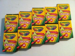 CRAYOLA Crayons 24 Count x 10 boxes  240 crayons Lot NEW
