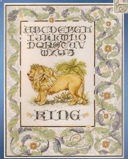Janlynn The King Counted Cross Stitch Kit Lion ABC Sampler New