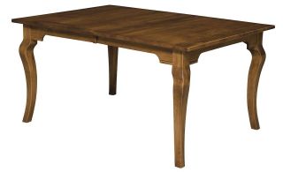   Dining Table Rectangle Leg Country Cottage Rustic Solid Wood Furniture