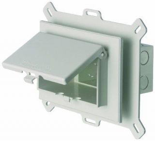 Arlington DBHS1W 1 Electrical Box with Weatherproof Cover for Vinyl 