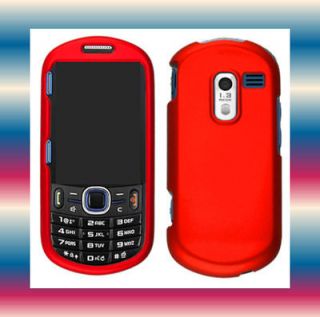 Red Samsung Messager III 3 SCH R570 Snap on Phone Cover Hard Shell 