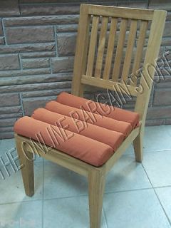   Outdoor Channeled Replacement Patio Yard Chair Cushion 23.5x19 Brick