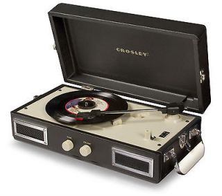 Crosley Mini Portable Turntable   BLACK (CR40 BK) record player NEW 