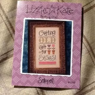   Kate Getting Old Isnt For Sissies Cross Stitch Pattern Snippet S102