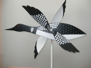 LOON duck whirligig / whirlybird / decoy / water foul / wooden 
