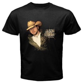 New JASON ALDEAN Relentless Country Music Singer Mens Black T Shirt 
