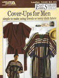 Lot Leisure Arts Leaflet #1440 Cover Ups For Men Towels/Robes Terry 