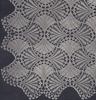 Vintage Crochet PATTERN MOTIF BLOCK Bedspread Fan Flowr