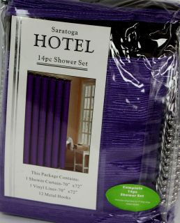 purple shower hooks in Shower Curtain Hooks
