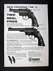 Crosman Combat & Target 38 CO2 Pellet Guns 1964 print Ad advertisement