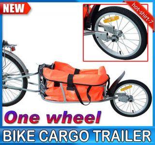   Steel Bike Bicycle Cargo Trailer One Wheel Portable Bag Cart Garden