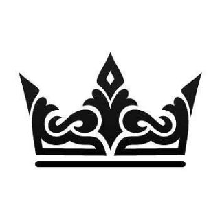 Decals Sticker Royal Crown Fairytale Chess Queen King Kingdom ZZ2XR