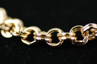 Gold Plated Versace Style Chain Bracelet 8 in. X 4 MM