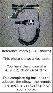 Crosman 1077 2240 2250 2260 12g CO2 To Paintball Tank Adapter Kit 
