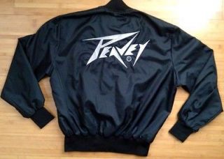   1995 PEAVEY Jacket Starter Style Black Silver Metal Raiders Amp Rock