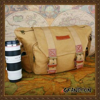 New BBK 1 Canvas DSLR Camera Bag Messenger Shoulder Bag for Canon 