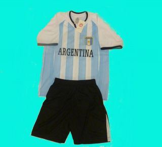 Argentina Kids set T shirt soccer football jeresy