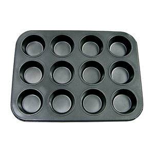   MPNS 12 Non Stick Carbon Steel 12 Cup Muffin Cupcake Pan FREE SHIP