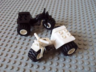 Lego Minifig ~ Lot Of 2 ATV Motorcycles / 3 Wheeler Trike #qserxc