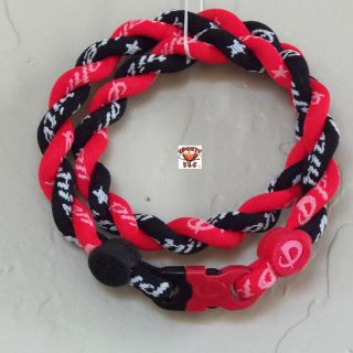 Phiten Tornado Necklace Custom Cardinal Red & Black