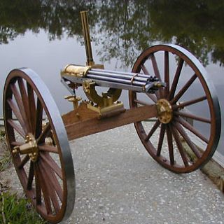 Colt 1874 1/3 Scale Gatling Gun Model Paper Plans