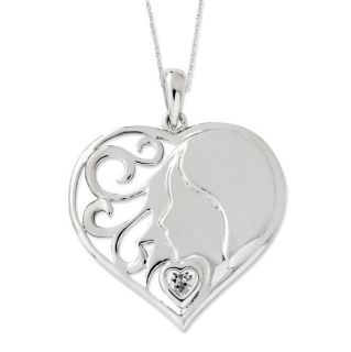   My Hearts Treasure, Family Mothers Jewelry Silver 18 Necklace