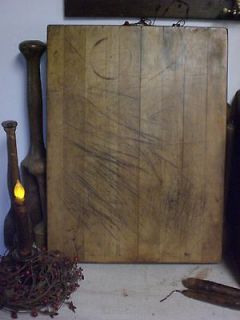 Primitive Large Old Wooden Cutting Board / Butcher Block ~ Wood ~
