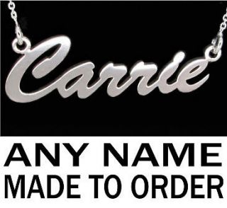 PERSONALISED JEWELRY SMALL NAME PLATE NECKLACE CHAIN UK