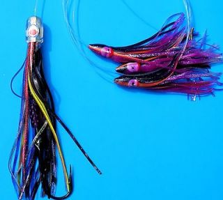 BULLET CUSTOM MADE HOLO FLYER UV DAISY CHAIN Saltwater Lure Trolling 