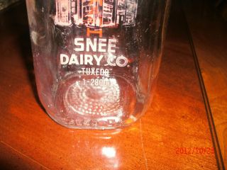 Vintage SNEE DAIRY Co.Quart Size Milk Bottle   Pittsburgh 