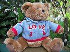 Beautiful Plush XTRA SOFT Dan Dee Collectors Choice LOVE Teddy Bear 