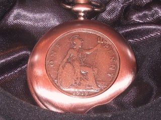   Vintage Old English Penny Quartz Pocket Watch Various Dates Available