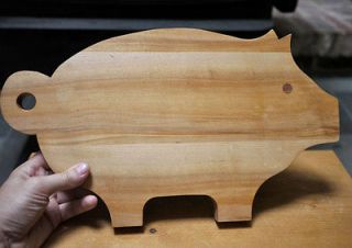   Cute PIG Shaped Solid Maple Wood Cutting Kitchen Board 16 Wide
