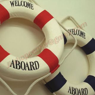11 Twins BLUE RED lifebuoy Buoy Office Wall Decor Ship Boat Ring Life 