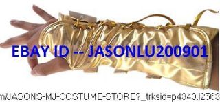 CLASSIC MICHAEL JACKSON DANGEROUS ARMBRACE GOLD ARMCAST MJ COSTUME
