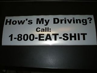 Large Glossy Customize your own Funny Bumper Sticker Water Proof 