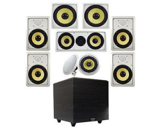 Channel 6.5 HD In Wall Speaker System w/15 Powered Home Theater 