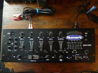 Numark CM100 PreAmp 4 Channel Mixer DJ Audio Equipment