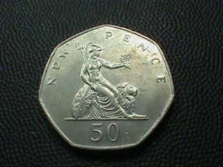 50 pence in Decimal Coinage