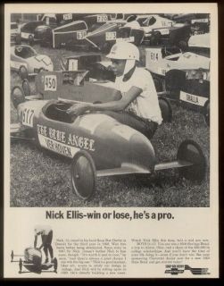1969 soap box derby racer race cars photo Chevrolet print ad