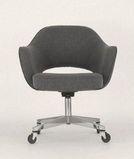   Mid Century Modern Knoll Eero Saarinen Office Desk Chair Eames Era