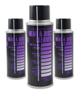Head & Disc Cleaner Spray Solvent 16oz Can 3pc Lot NEW
