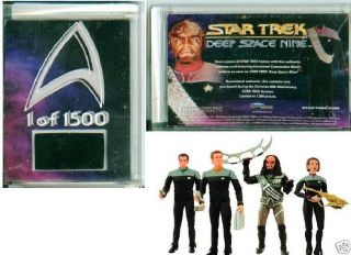 Star Trek DS9 series 2 fig RARE insert case card 1 of 1500 Limited 