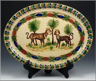 delft platter in Art Pottery