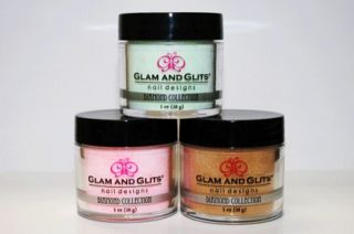 Organic Nail Prod  Diamond Acrylic Collection Glam&Glit