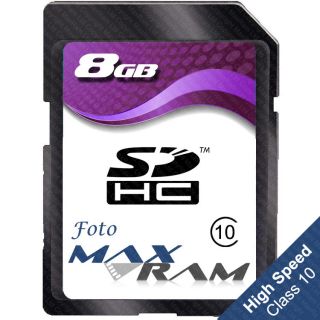 8GB SDHC Memory Card for Digital Cameras   Sony Cyber shot DSC T99 