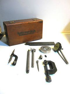 Brown & Sharpe Universal Dial Indicator Set 740 w/ 729a Lever Orig 
