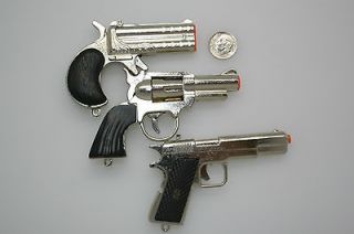 Cap Guns Metal Derringer Wild West AND 45 Special SET of THREE(3 