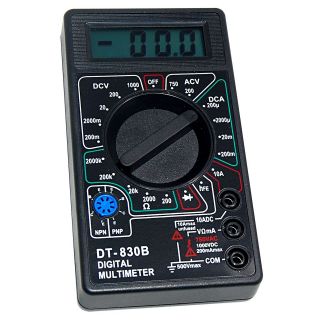 Digital LCD Voltmeter Ohmmeter Ammeter Multimeter Handheld Tester OHM 