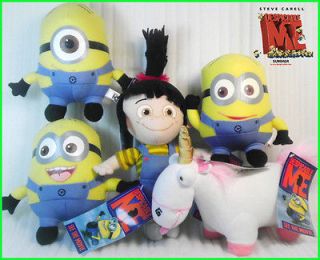5X Despicable Me Minion Unicorn Fan Souvenirs Plush Toy Stuffed Animal 